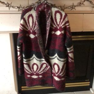 Free People wool blend cardigan warm oversized small